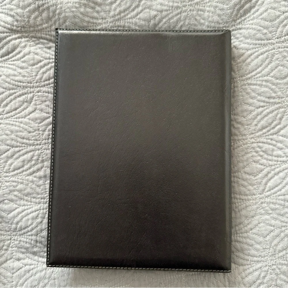 Black Restoration Hardware Artisan Leather IPad/iPad 2 Cover with Keyboard